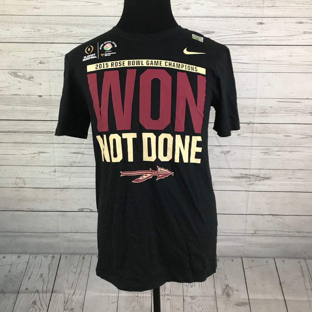 Nike Rose Bowl Champs Won Not Done T-Shirt S NWOT